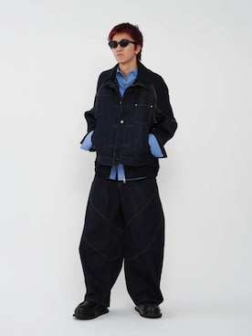 「MAISON SPECIAL（メゾンスペシャル）のアイテム（シャツ/ブラウス）」を使った、MAISON SPECIALさん（メンズ・180cm）の夏コーディネート