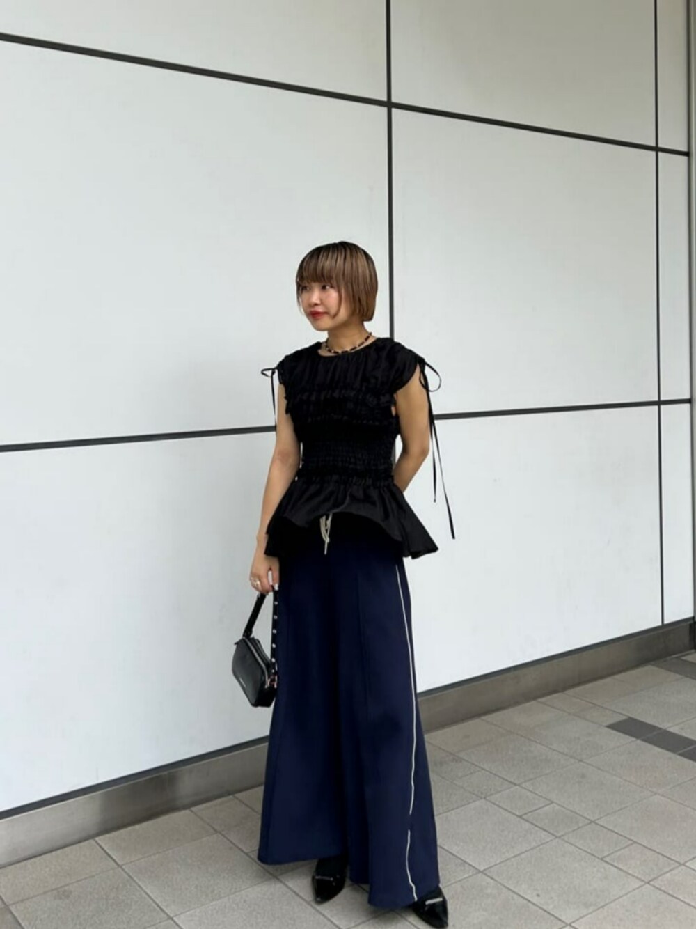 Shirring Frills Top/シャーリングフリルトップ【MAISON SPECIAL 