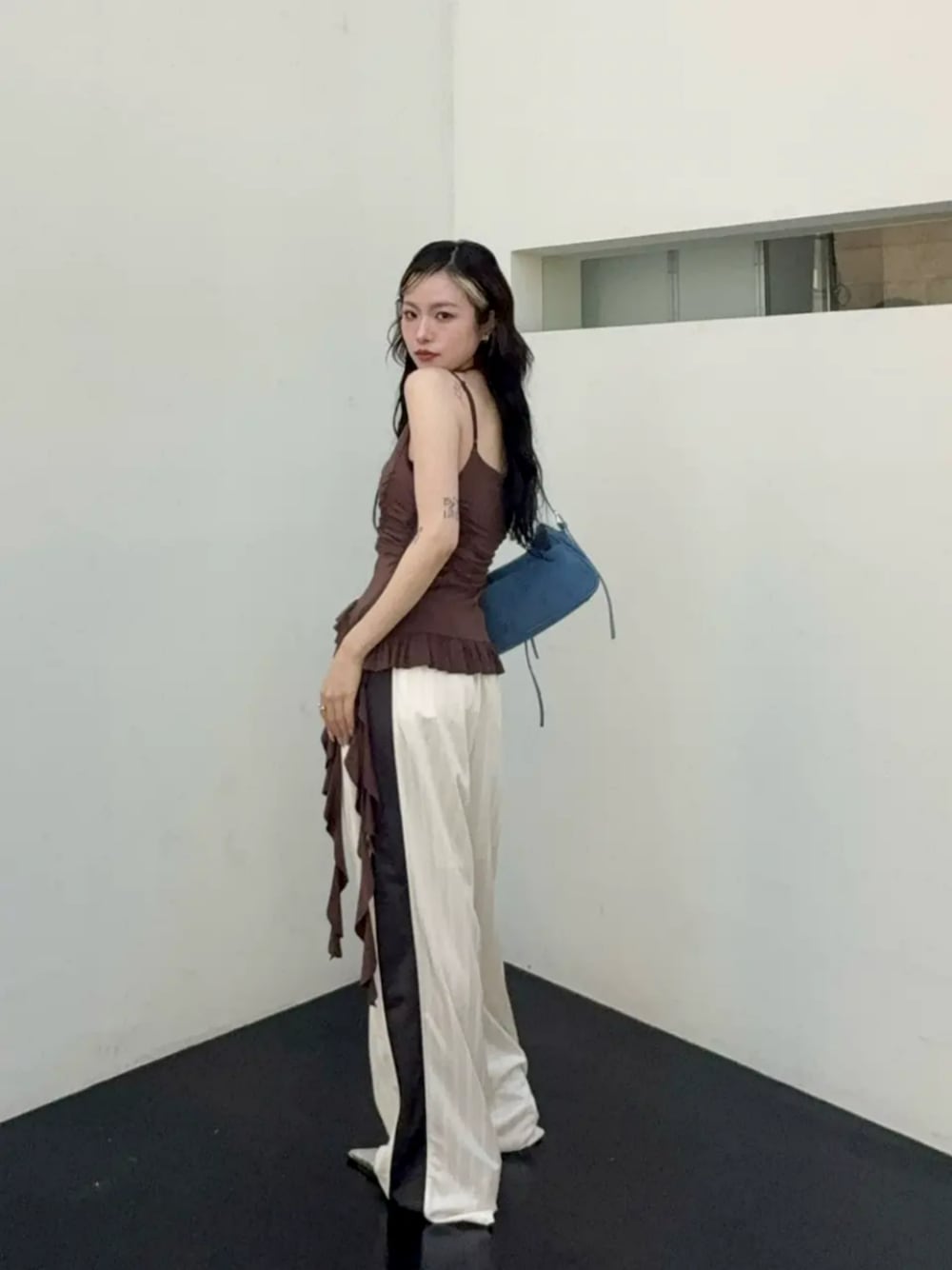 レディース 【MAISON SPECIAL】ラッフルシャーリングキャミソール