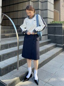 ＊新品　DOUBLE MAISONドゥーブルメゾン　ミモレスカート 新品DOUBLE MAISONドゥーブルメゾンミモレスカート