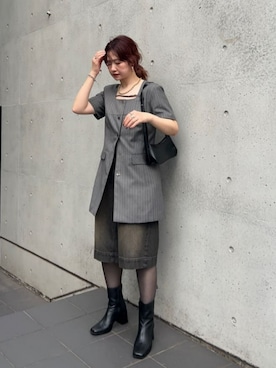 「MAISON SPECIAL（メゾンスペシャル）のアイテム（チュニック）」を使った、MAISON SPECIALさん（レディース・169cm）の夏コーディネート