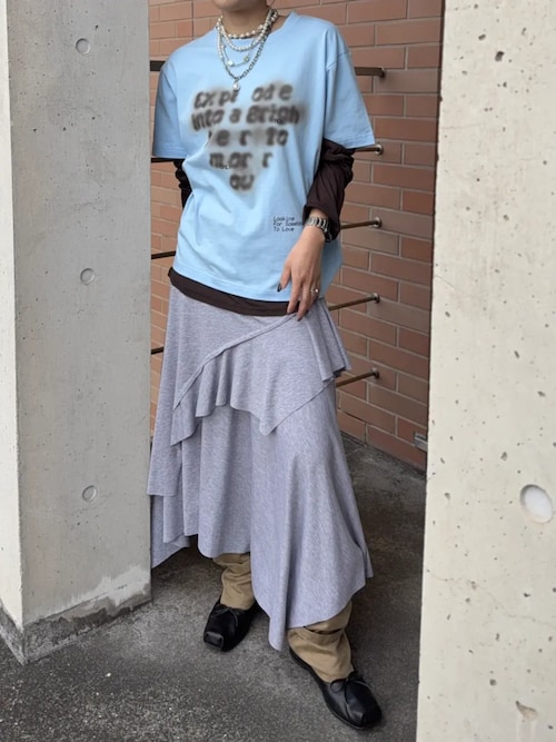 MAISON SPECIAL（メゾンスペシャル） tシャツ Open Heart Layered T