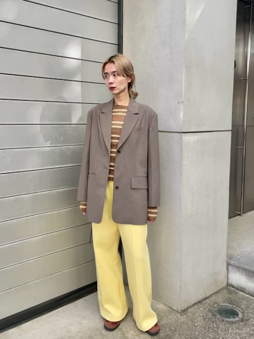 メゾンスペシャル　シングルボタンオーバージャケット SALE】Single Button Oversized Jacket