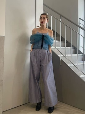 Layered Tulle Ribbon Vest/レイヤードチュールリボンベスト