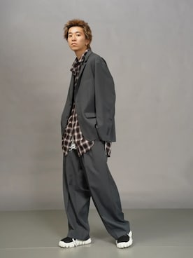 「アイテム（テーラードジャケット）」を使った、MAISON SPECIALさん（メンズ・180cm）の秋コーディネート