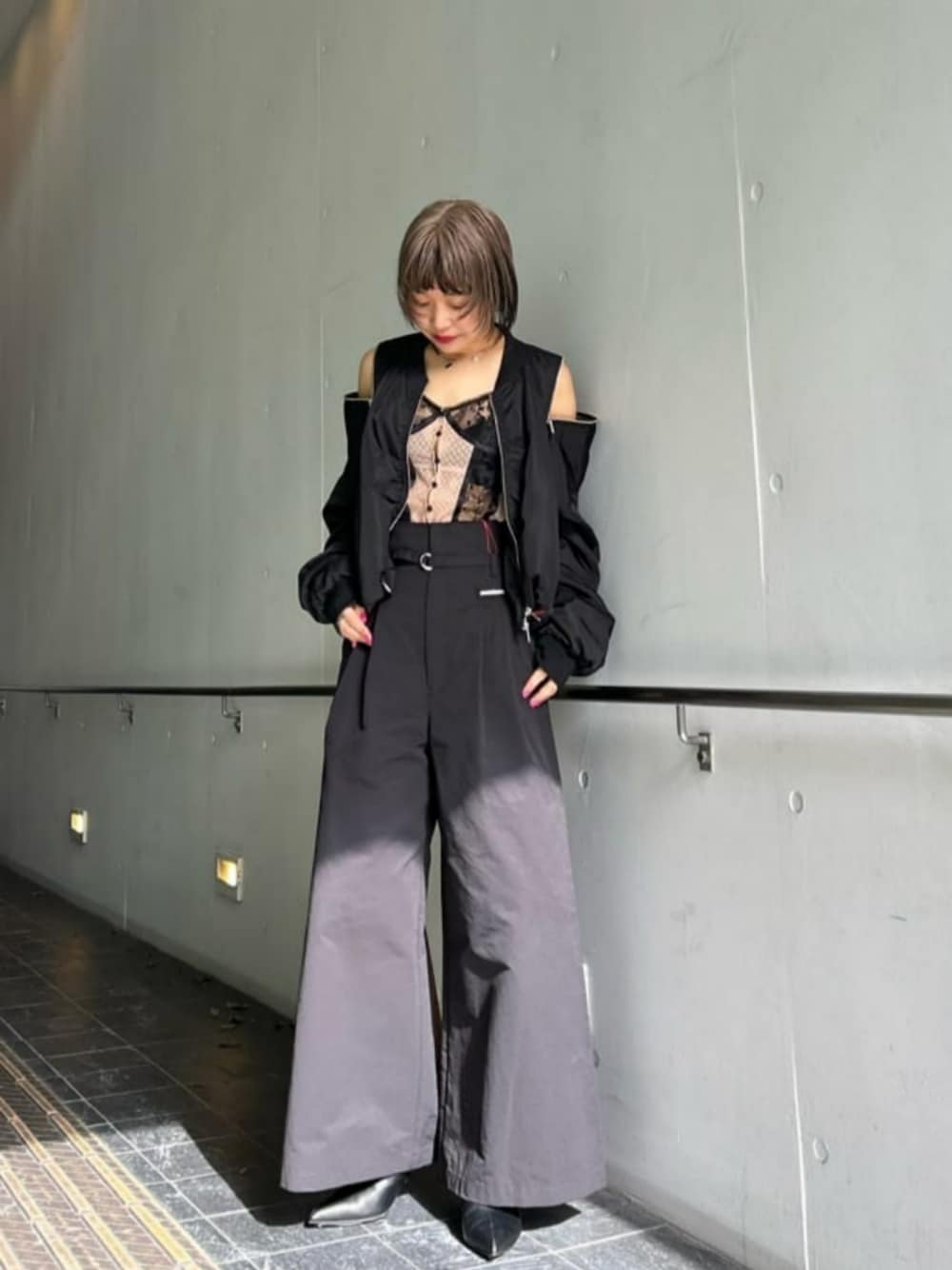 Shoulder Zip Nylon Blouson/ショルダージップナイロンブルゾン