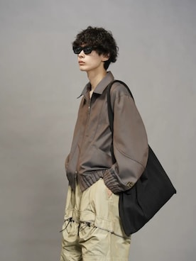 ウェーブカッティングブルゾン【MAISON SPECIAL for 久遠】 MAISON SPECIAL(メゾンスペシャル)の「《UNISEX》【MAISON