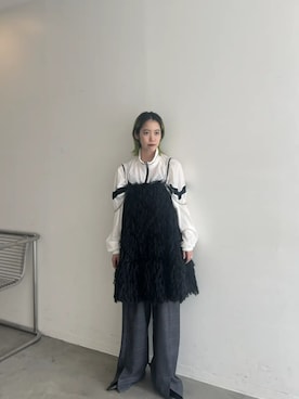 「アイテム（チュニック）」を使った、MAISON SPECIALさん（レディース・156cm）の夏コーディネート