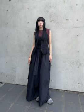 Waist Gathers Voluminous Pants/ウエストギャザーボリューム