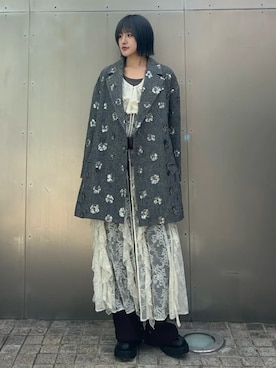 「MAISON SPECIAL（メゾンスペシャル）のWide Belt/太ベルト（ベルト、ブラウン系）」を使った、MAISON SPECIALさん（レディース・158cm）の秋コーディネート