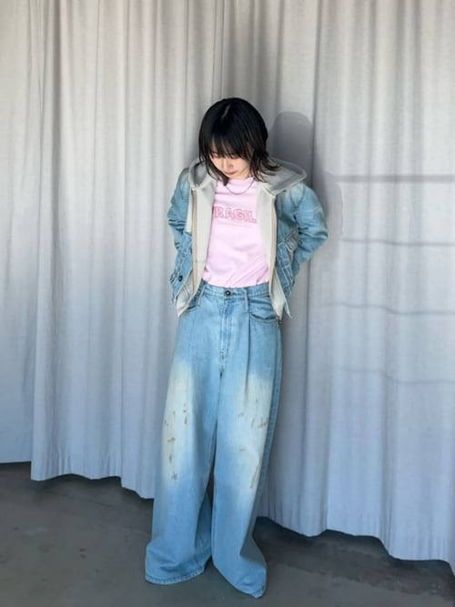 tシャツ FRAGILE Embroidery Long Sleeve T-shirt/FRAGILEエンブロイダリーロンTEE「MAISON SPE MAISON SPECIAL tシャツ FRAGILE Embroidery Long Sleeve T