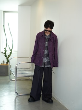 ウェーブカッティングブルゾン【MAISON SPECIAL for 久遠】 MAISON SPECIAL（メゾンスペシャル）の「《UNISEX》【MAISON
