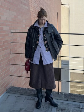 「MAISON SPECIAL（メゾンスペシャル）のアイテム（ブーツ）」を使った、MAISON SPECIALさん（レディース・169cm）の夏コーディネート