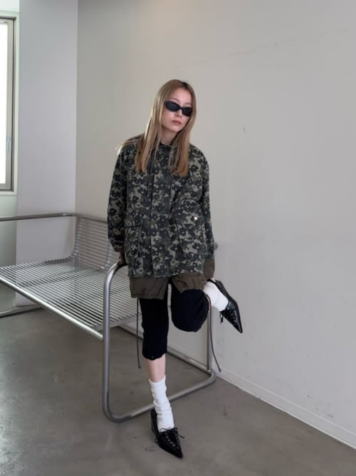 セール】Slub Yarn Crush Processing Leggings/スラブヤーン