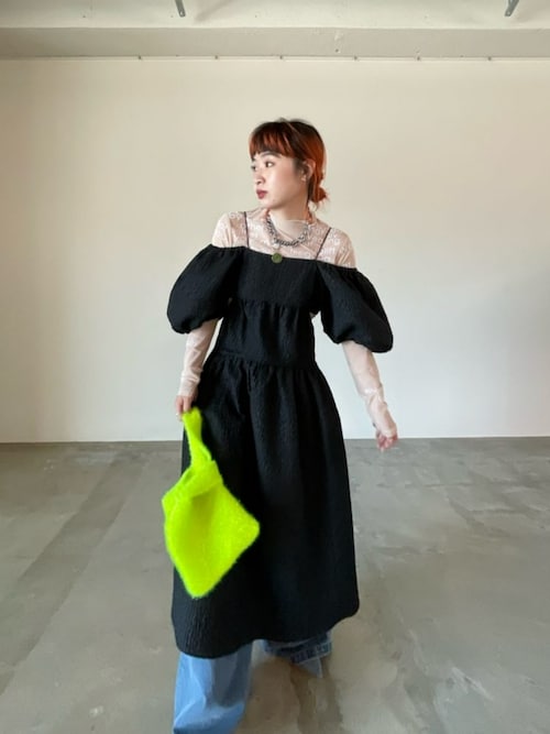 極美品】MAISON SPECIAL 2WAYパフジャガードワンピース ピンク SALE