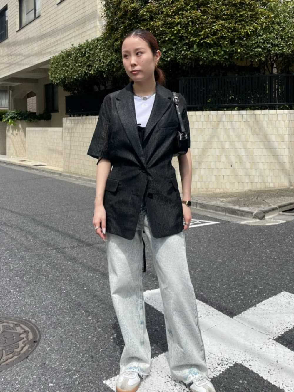 Sheer Jacquard Oversized Jacket/シアージャガードオーバー