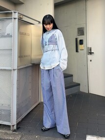 ハートメルテットオーバーロンTEEMAISON SPECIAL MAISON SPECIAL]ハートメルテットオーバーロンTEE/NAVY