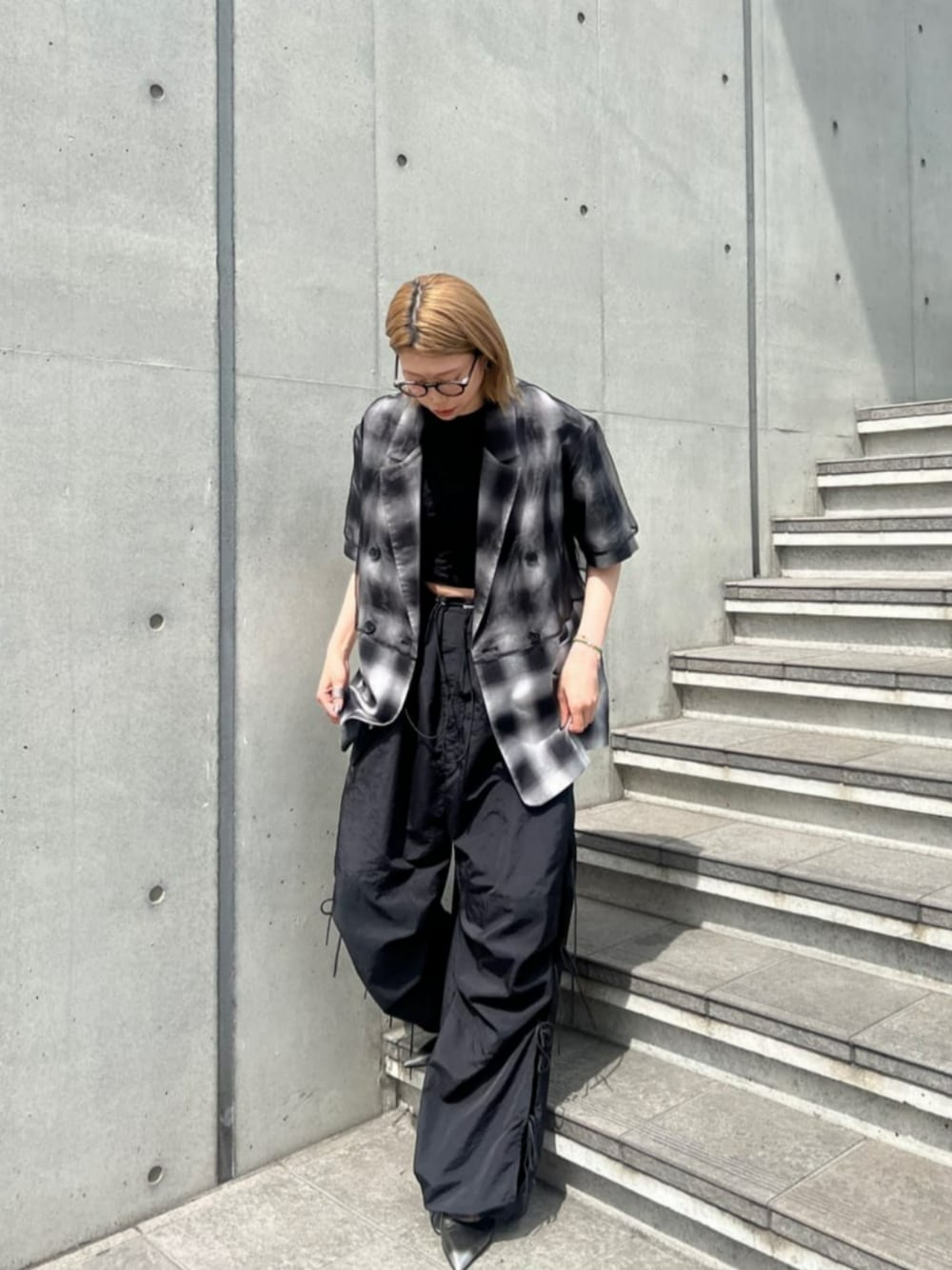 Side Ribbon Voluminous Rompers/サイドリボンボリューム Side Ribbon Voluminous Rompers/サイドリボンボリューム