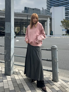 「アイテム（スカート）」を使った、MAISON SPECIALさん（レディース・170cm）の冬コーディネート