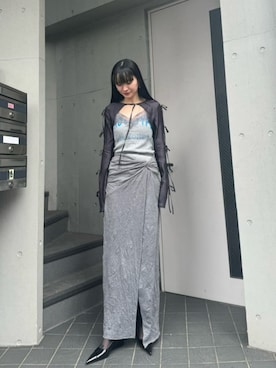 「アイテム（キャミソール）」を使った、MAISON SPECIALさん（レディース・170cm）の春コーディネート