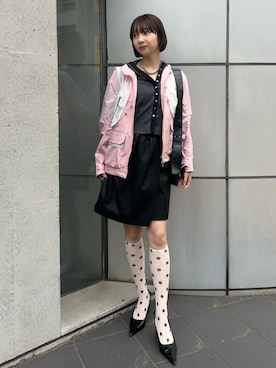 「MAISON SPECIAL（メゾンスペシャル）の2way Pointed Wedge Pumps/2WAYポインテッドウェッジパンプス【MAISON SPECIAL/メゾンスペシャル】（パンプス、ブラック系）」を使った、MAISON SPECIALさん（メンズ・168cm）の春コーディネート