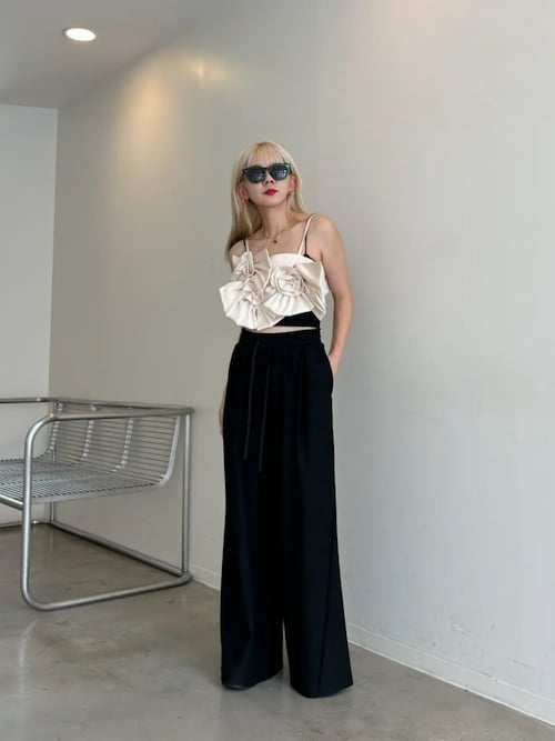 MAISON SPECIAL（メゾンスペシャル） ベスト ジレ Rose Ribbon Motif