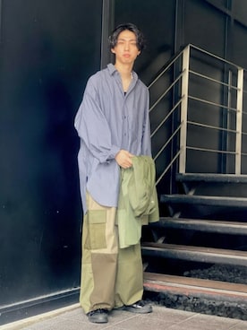 「MAISON SPECIAL（メゾンスペシャル）のアイテム（サンダル）」を使った、MAISON SPECIALさん（メンズ・181cm）の夏コーディネート