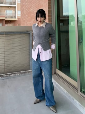 「MAISON SPECIAL（メゾンスペシャル）のアイテム（シャツ/ブラウス）」を使った、MAISON SPECIALさん（レディース・159cm）の夏コーディネート