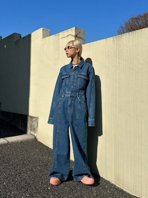 【タグ付き】Denim Jumpsuit デニムジャンプスーツ　メゾンスペシャル MAISON SPECIAL（メゾンスペシャル）の「Denim Jumpsuit/デニム