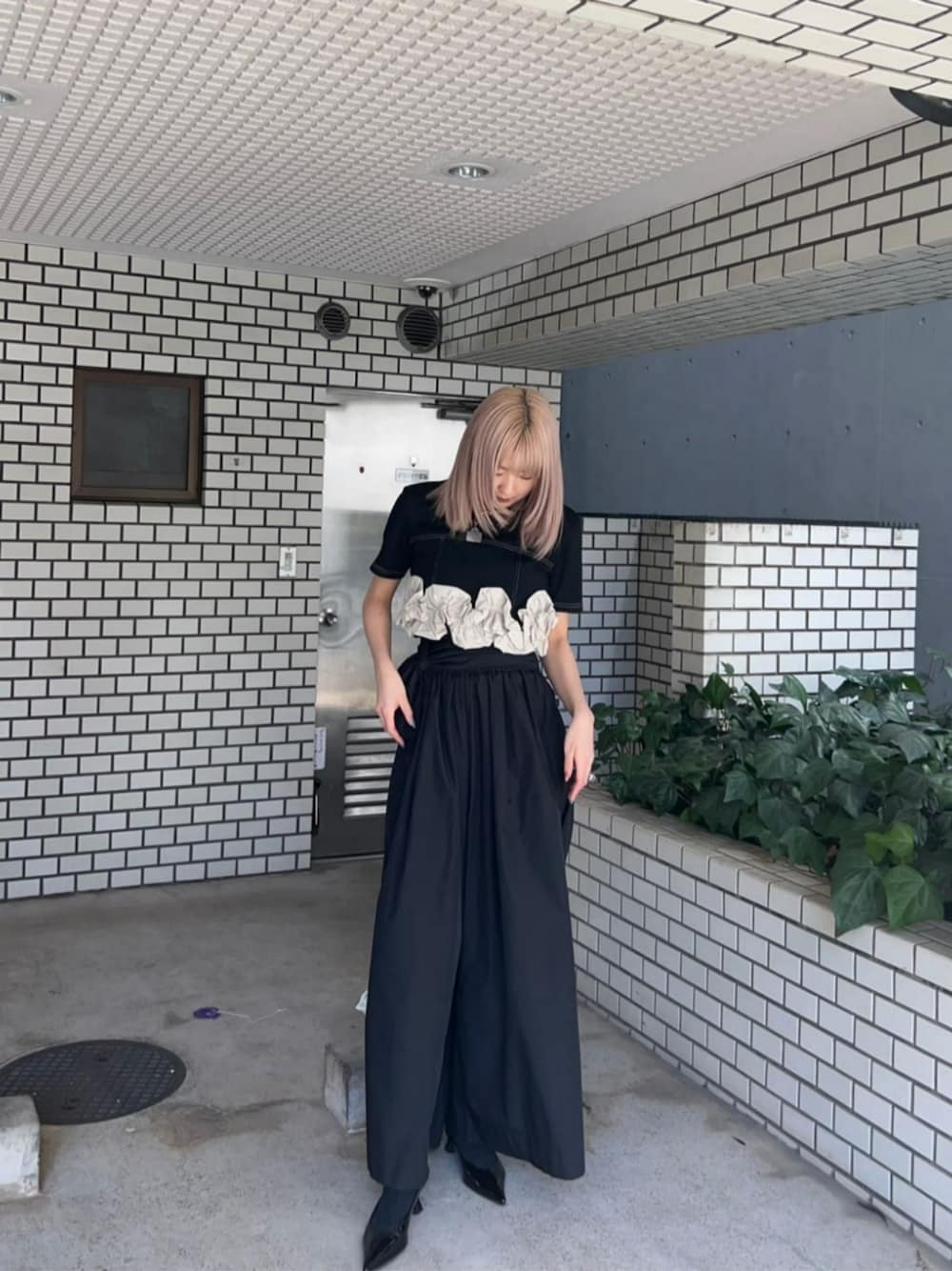 Waist Gathers Voluminous Pants/ウエストギャザーボリューム