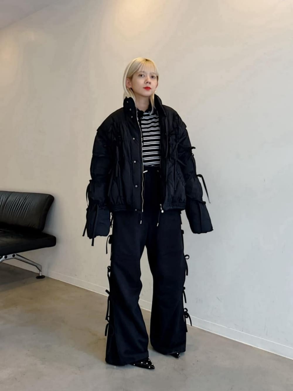 Side Ribbon Sweatpants/サイドリボンスウェットパンツ【MAISON