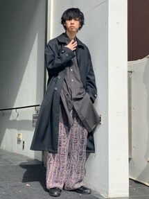MAISON SPECIALプライムオーバーウールシャンブレーバルマカーンコート UNISEX》Prime-Over Wool Chambray Balmachan Coat/プライムオーバー