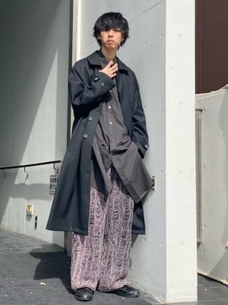 UNISEX》Prime-Over Wool Chambray Balmachan Coat/プライムオーバー