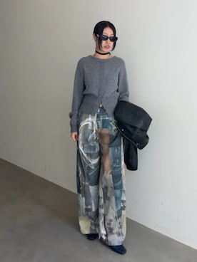 「アイテム（ブーツ、ブルー系）」を使った、MAISON SPECIALさん（レディース・167cm）の秋コーディネート