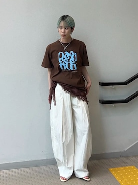 「MAISON SPECIAL（メゾンスペシャル）のアイテム（その他パンツ）」を使った、MAISON SPECIALさん（レディース・156cm）の夏コーディネート