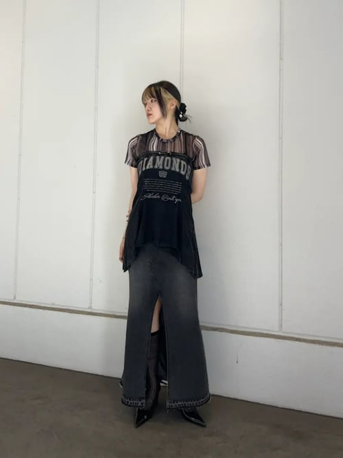 PISCESS×MAISON SPECIAL】Holographic Sheer Top/ホロ