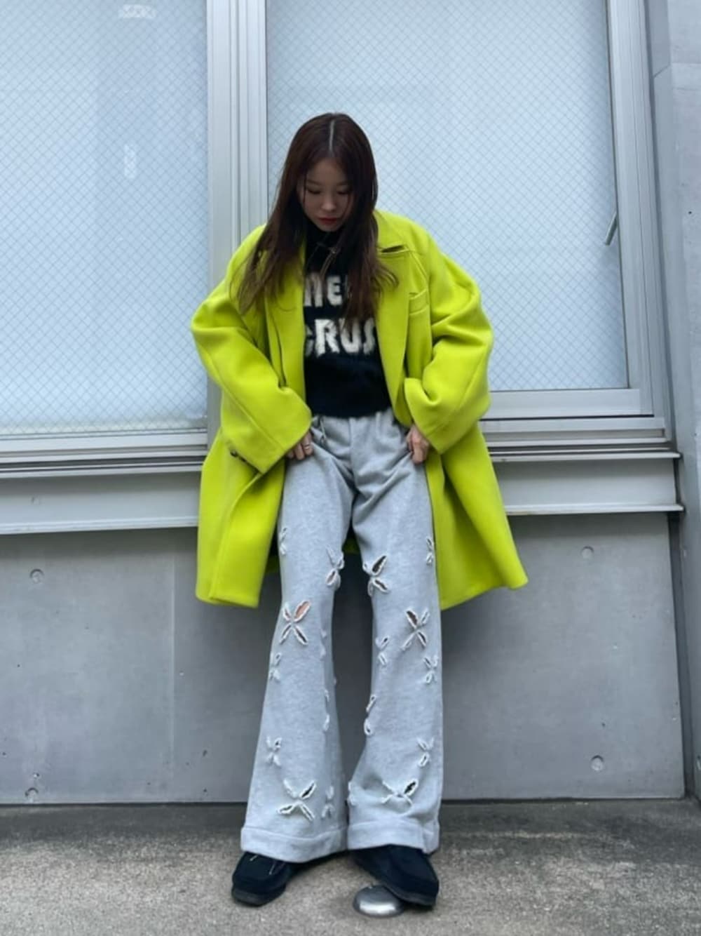 Super140 Loose Jacket Coat/スーパー140ルーズジャケットコート