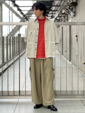 「MAISON SPECIAL（メゾンスペシャル）のアイテム（ブーツ）」を使った、MAISON SPECIALさん（メンズ・180cm）の夏コーディネート