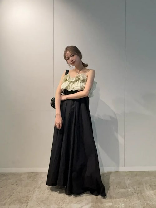 MAISON SPECIAL ワンピース Ruffle Bear Maxi Dress/フリルベア