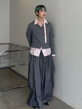 「MAISON SPECIAL（メゾンスペシャル）のアイテム（シャツ/ブラウス）」を使った、MAISON SPECIALさん（レディース・156cm）の夏コーディネート