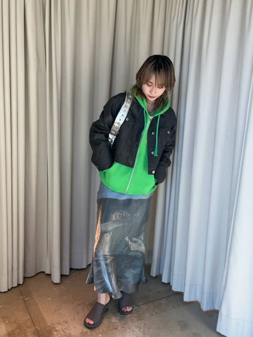 Washed Vegan Leather Short Length Blouson/ウォッシュド
