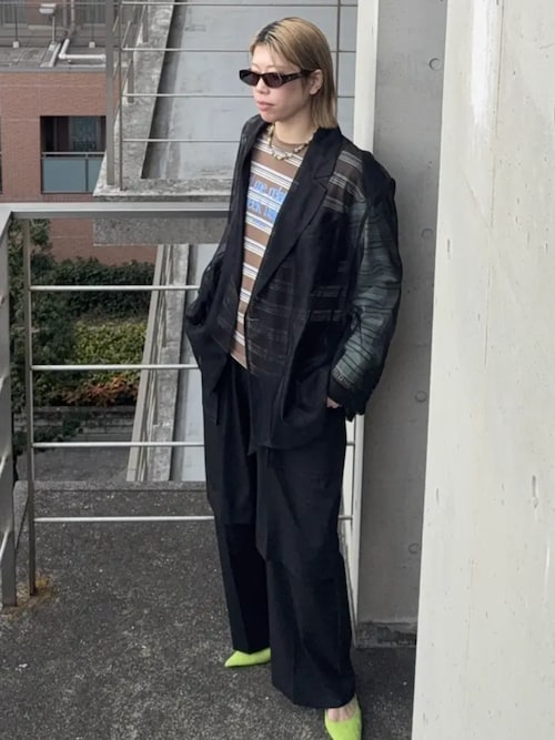 Sheer Over Jacket/シアーオーバージャケット（テーラードジャケット