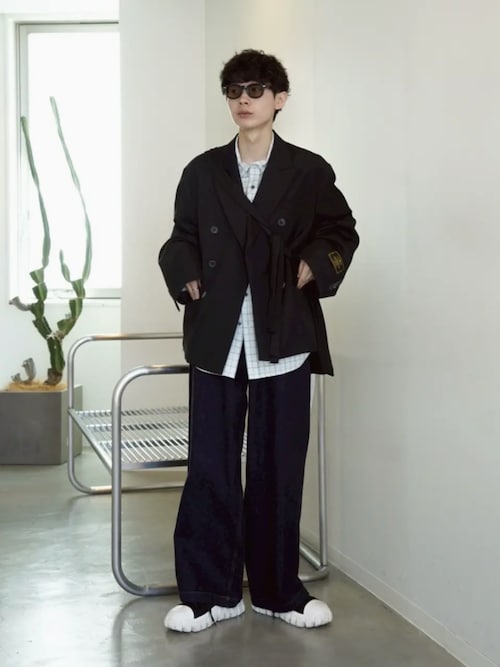 UNISEX》4 Colors Chambray Washable Wool Prime-Over Peaked