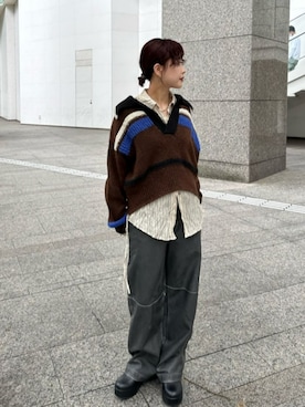 「アイテム（その他シューズ）」を使った、MAISON SPECIALさん（レディース・162cm）の秋コーディネート