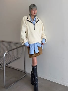 「MAISON SPECIAL（メゾンスペシャル）のアイテム（ブーツ）」を使った、MAISON SPECIALさん（レディース・170cm）の夏コーディネート