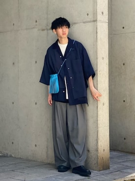 「MAISON SPECIAL（メゾンスペシャル）のアイテム（ブーツ）」を使った、MAISON SPECIALさん（メンズ・181cm）の夏コーディネート