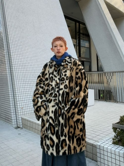 レオパードステンカラーファーコーMAISON SPECIAL メゾンスペシャル