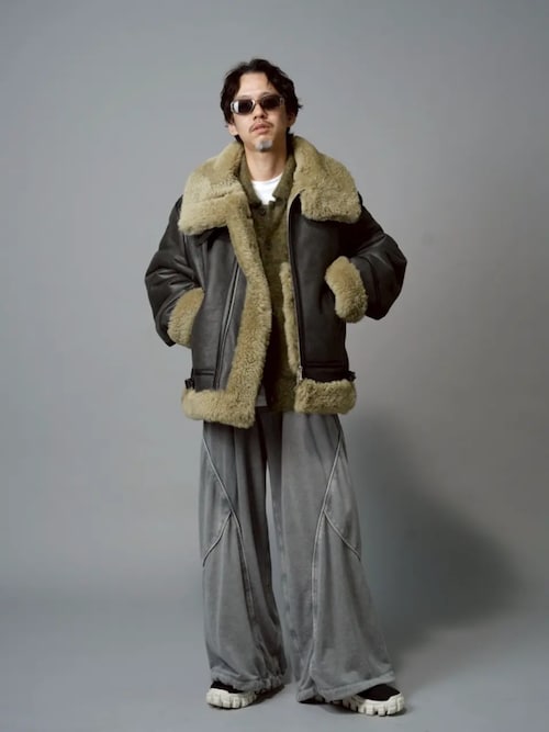 UNISEX》B-3 Real Mouton Jacket/B-3リアルムートンジャケット【MAISON