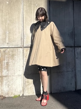 「MAISON SPECIAL（メゾンスペシャル）の【2026SPRING PRE-ORDER】Plump Heel Nude Sandals/プランプヒールヌーディサンダル（サンダル、レッド系）」を使った、MAISON SPECIALさん（メンズ・168cm）の春コーディネート