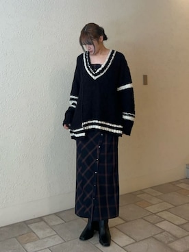 「アイテム（ワンピース/ドレス）」を使った、MAISON SPECIALさん（レディース・171cm）の秋コーディネート